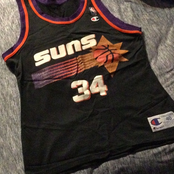 Vintage NBA jersey Charles Barkley Suns Black jersey #34 size 40 1994 - Picture 1 of 7